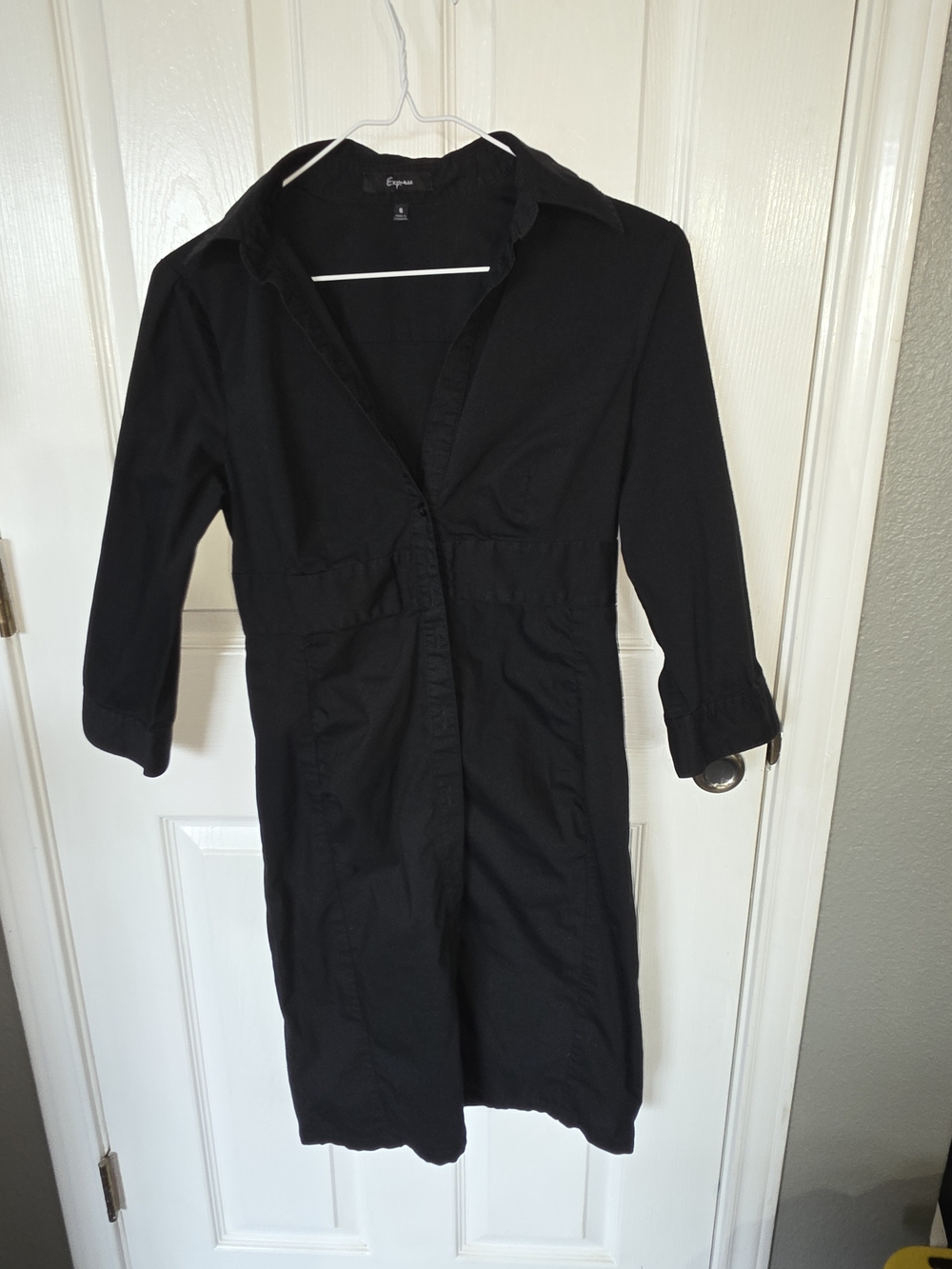 Express Black Women's Shirt Dress Jacket